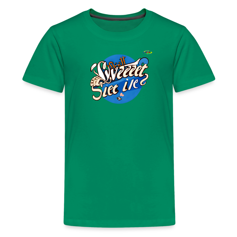 Sweet life Logo Children's Premium T-Shirt-My Bright Side Clothing - kelly green