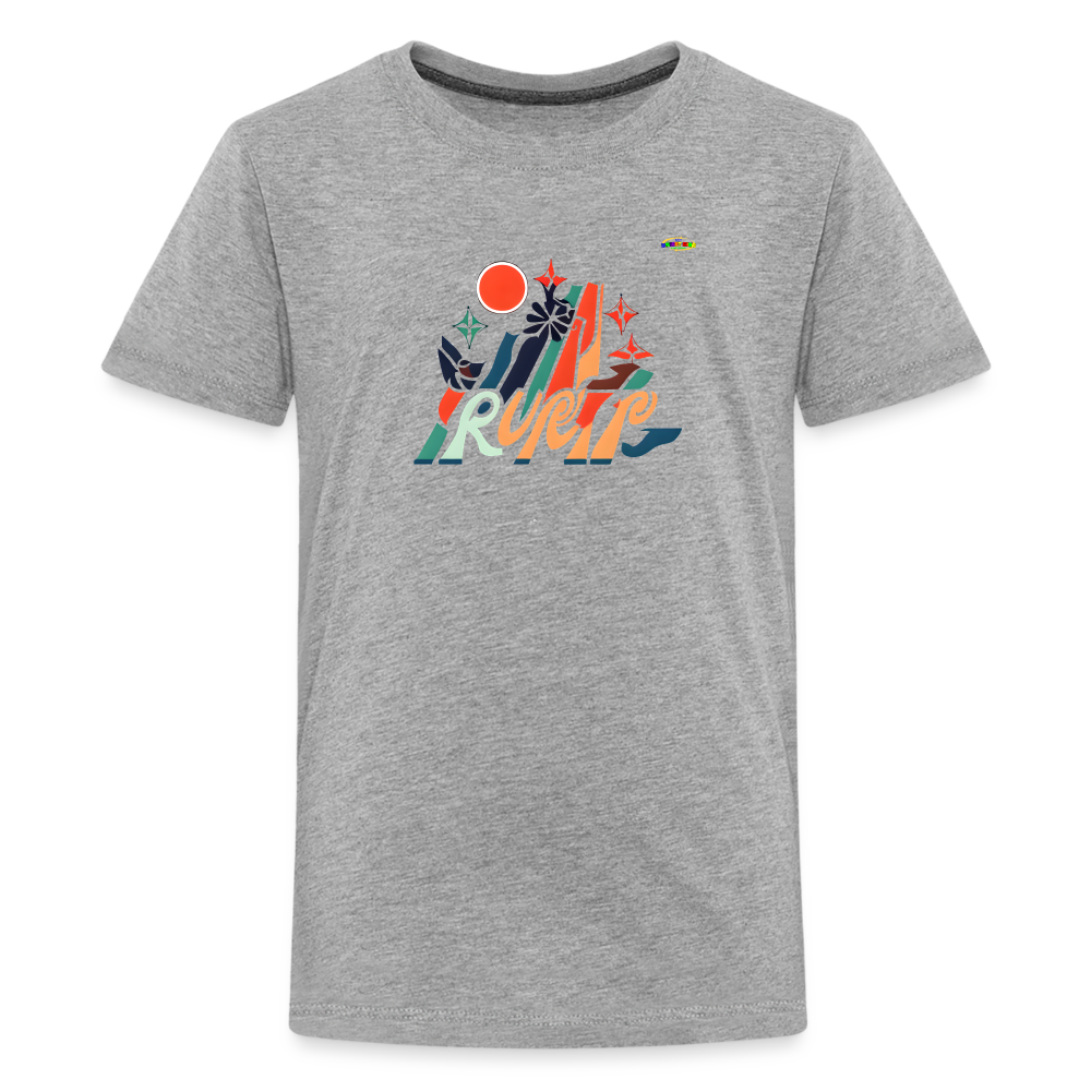 Summer Fun Logo Children's Premium T-Shirt-My Bright Side Clothing - heather gray