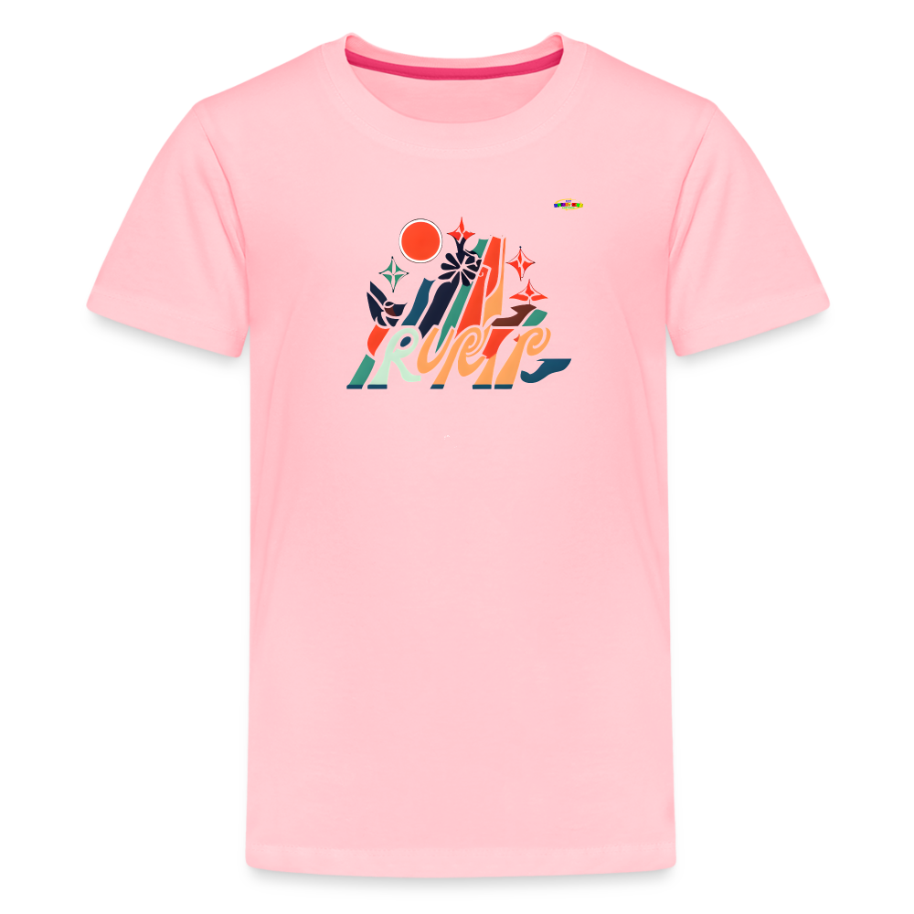 Summer Fun Logo Children's Premium T-Shirt-My Bright Side Clothing - pink