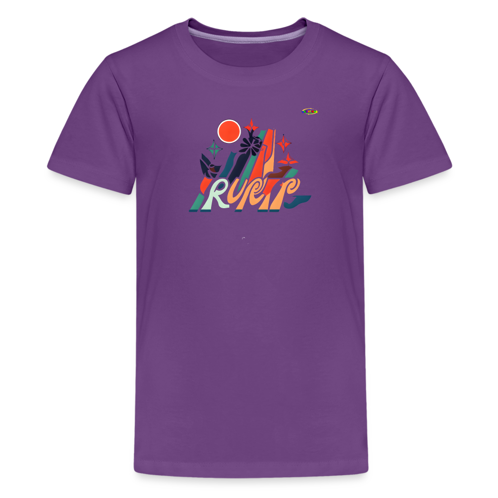 Summer Fun Logo Children's Premium T-Shirt-My Bright Side Clothing - purple