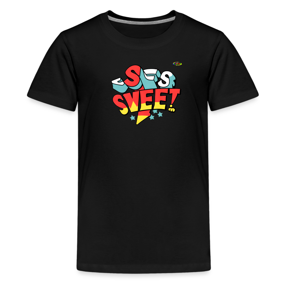 Sweet Sports Lover Logo Children's  Premium T-Shirt-My Bright Side Clothing - black