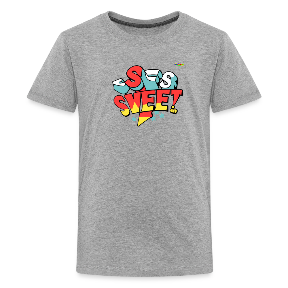 Sweet Sports Lover Logo Children's  Premium T-Shirt-My Bright Side Clothing - heather gray