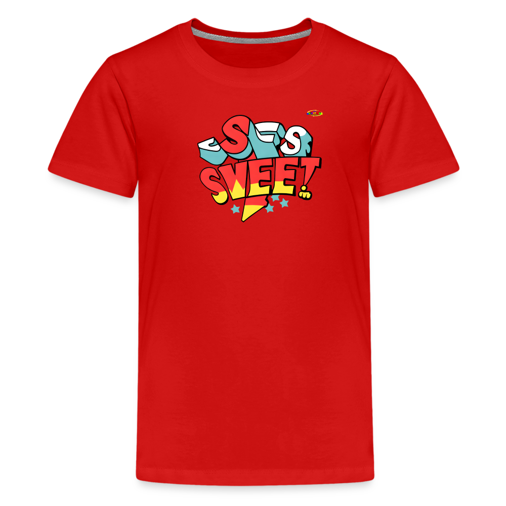 Sweet Sports Lover Logo Children's  Premium T-Shirt-My Bright Side Clothing - red