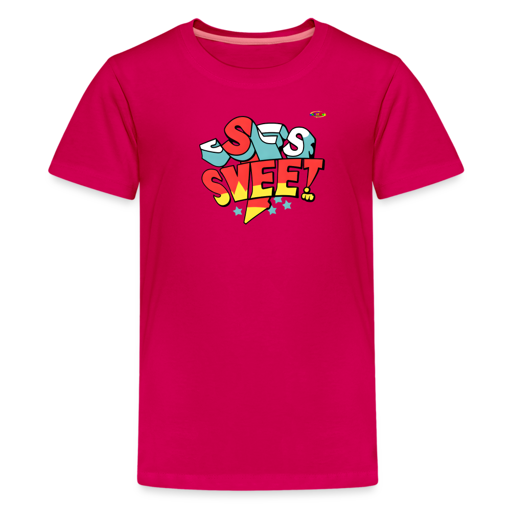 Sweet Sports Lover Logo Children's  Premium T-Shirt-My Bright Side Clothing - dark pink