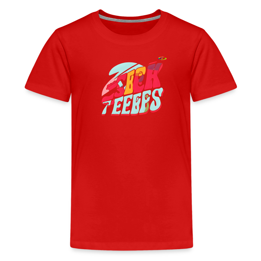 Super Sports Logo Children's  Premium T-Shirt-My Bright Side Clothing - red