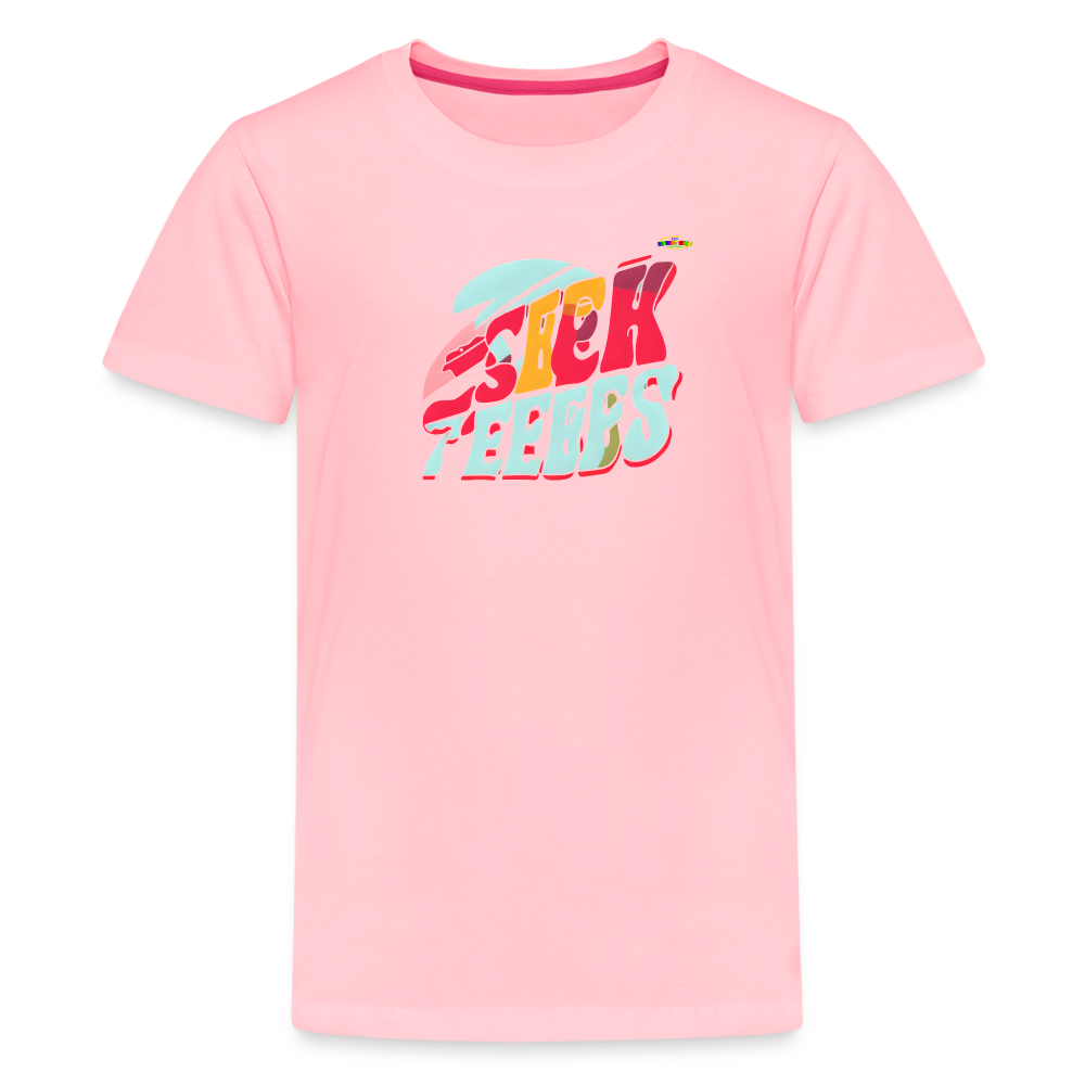 Super Sports Logo Children's  Premium T-Shirt-My Bright Side Clothing - pink