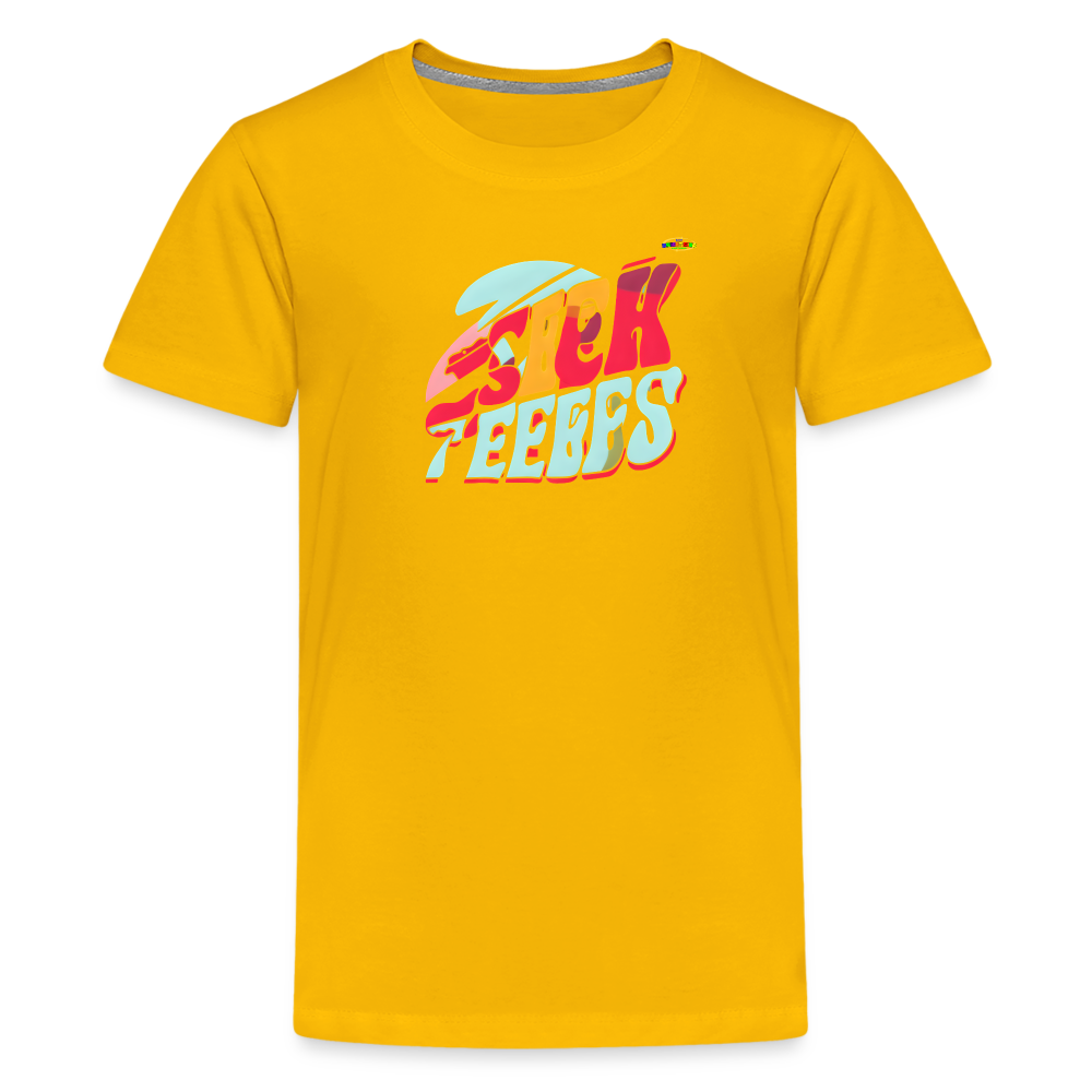 Super Sports Logo Children's  Premium T-Shirt-My Bright Side Clothing - sun yellow