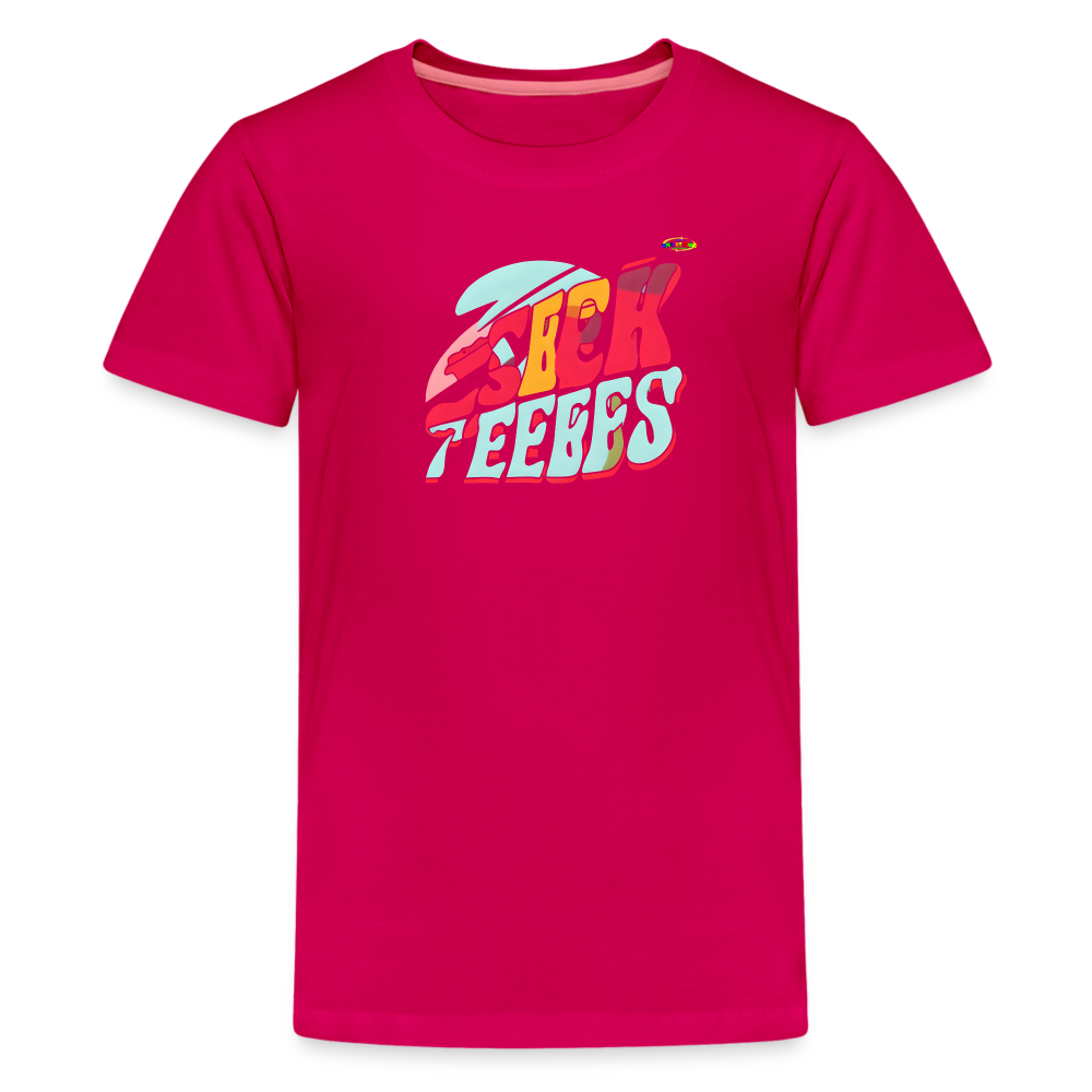 Super Sports Logo Children's  Premium T-Shirt-My Bright Side Clothing - dark pink