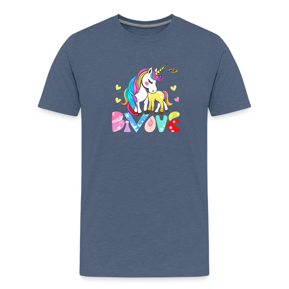 Cute Magical Love Unicorn Kids' Premium T-Shirt-mybrigtsideclothing.co-My Bright Side Clothing