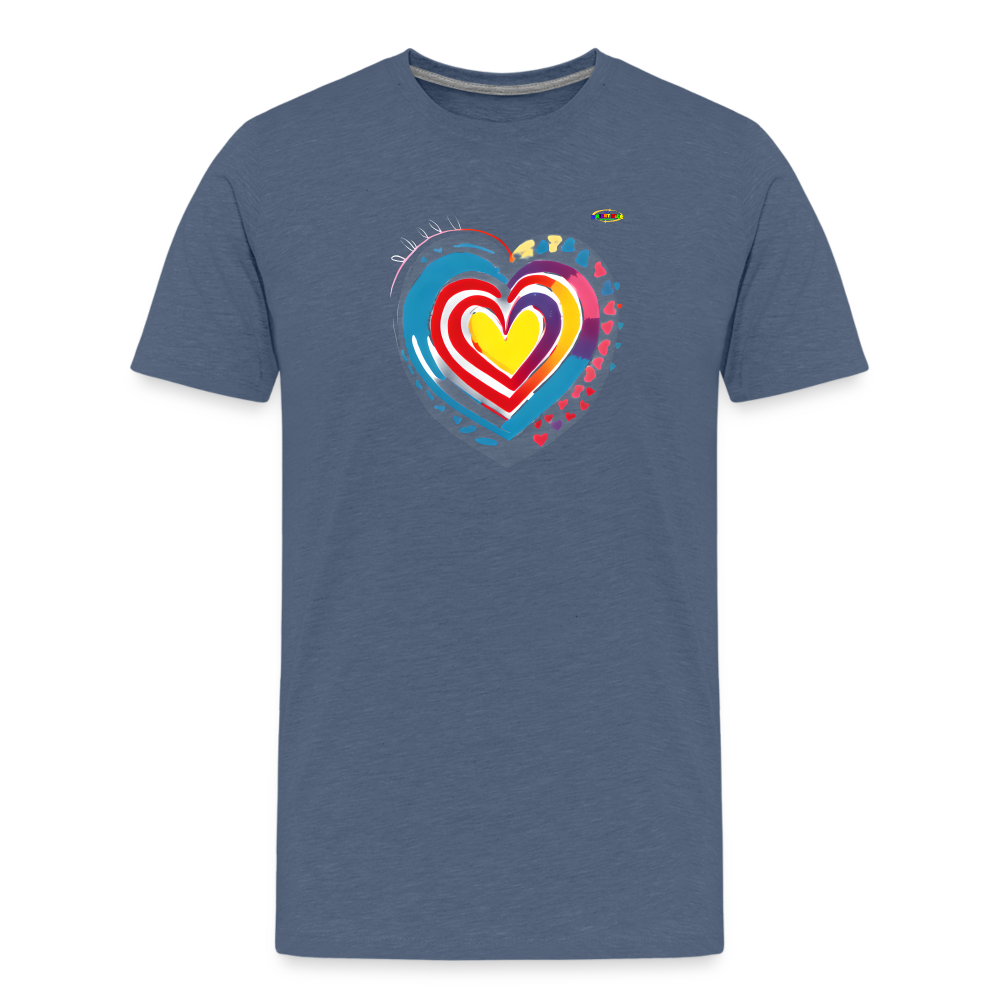 Sending Love Beautiful Heart Graphic Kids' Premium T-Shirt-mybrightsid-My Bright Side Clothing