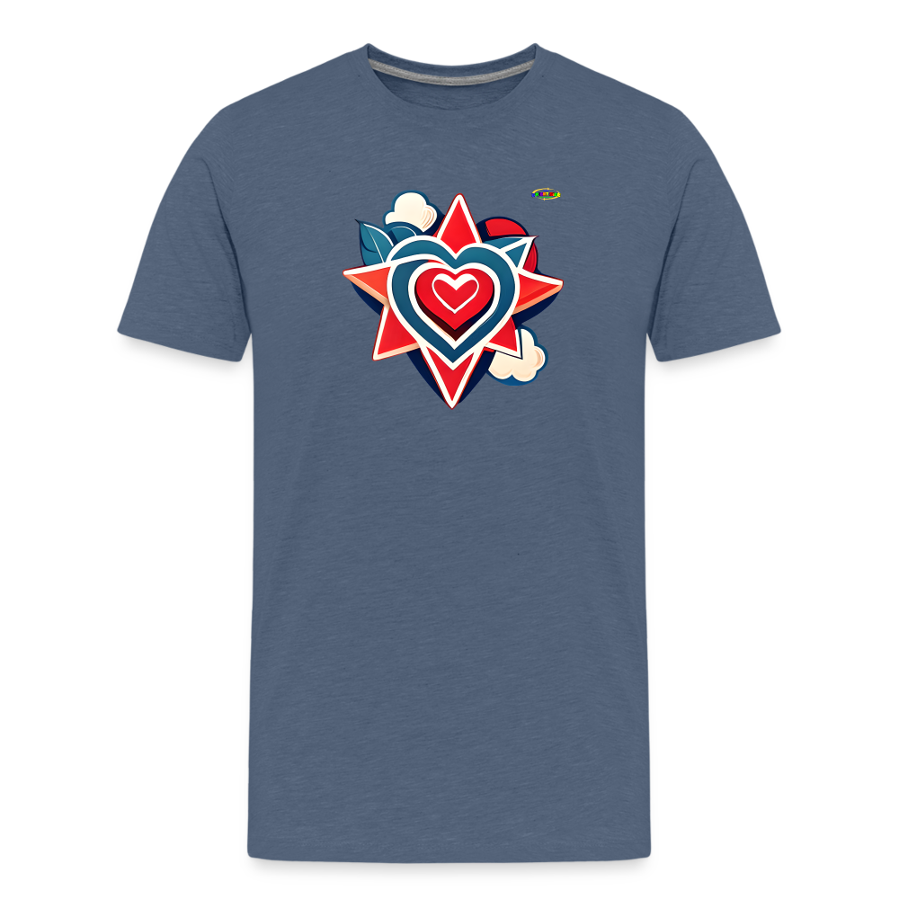 Sending Love Beautiful Heart Graphic Kids' Premium T-Shirt-mybrightsid-My Bright Side Clothing