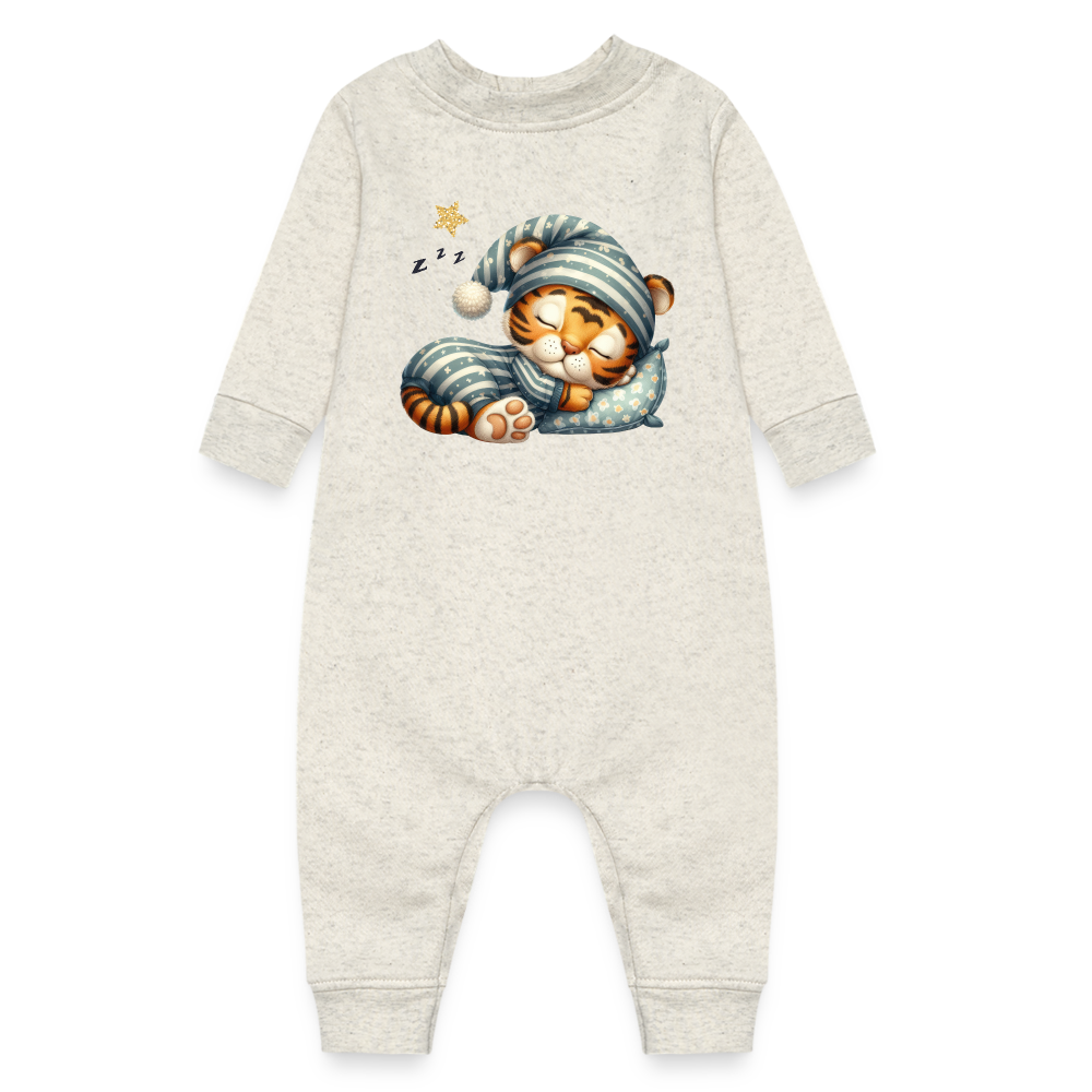 Baby Fleece One Piece - heather oatmeal