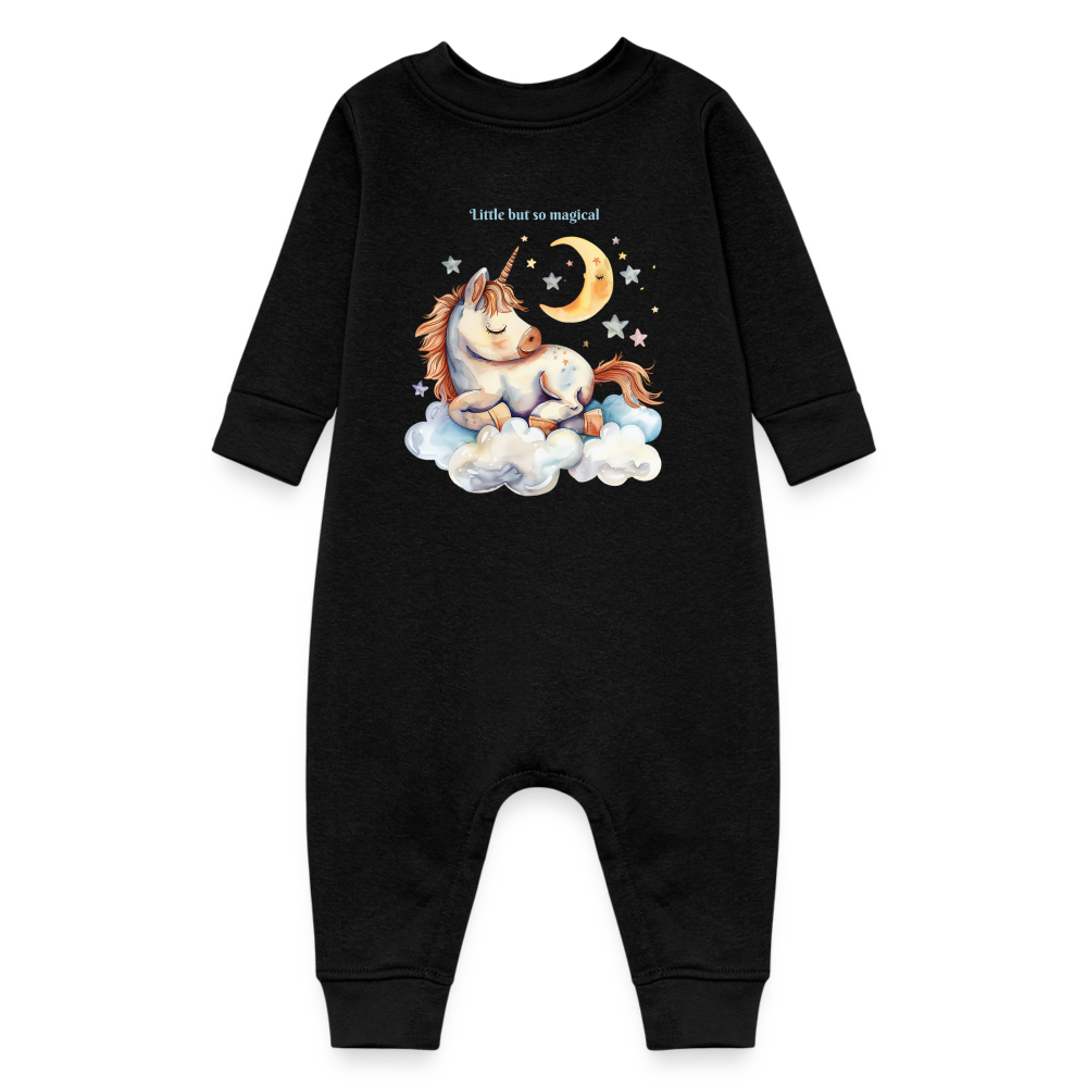 Baby Fleece One Piece - black