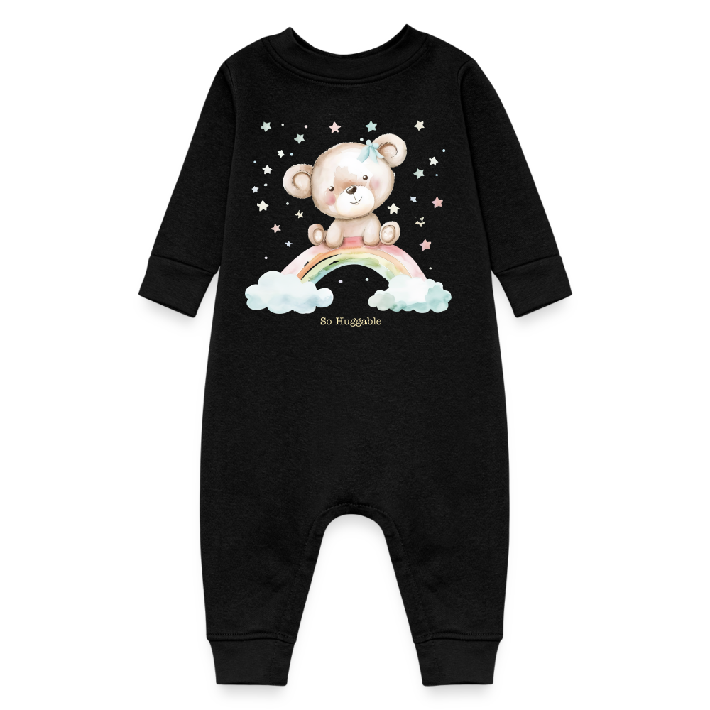 Baby Fleece One Piece - black