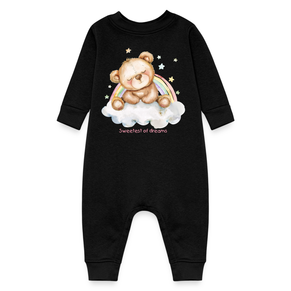 Baby Fleece One Piece - black