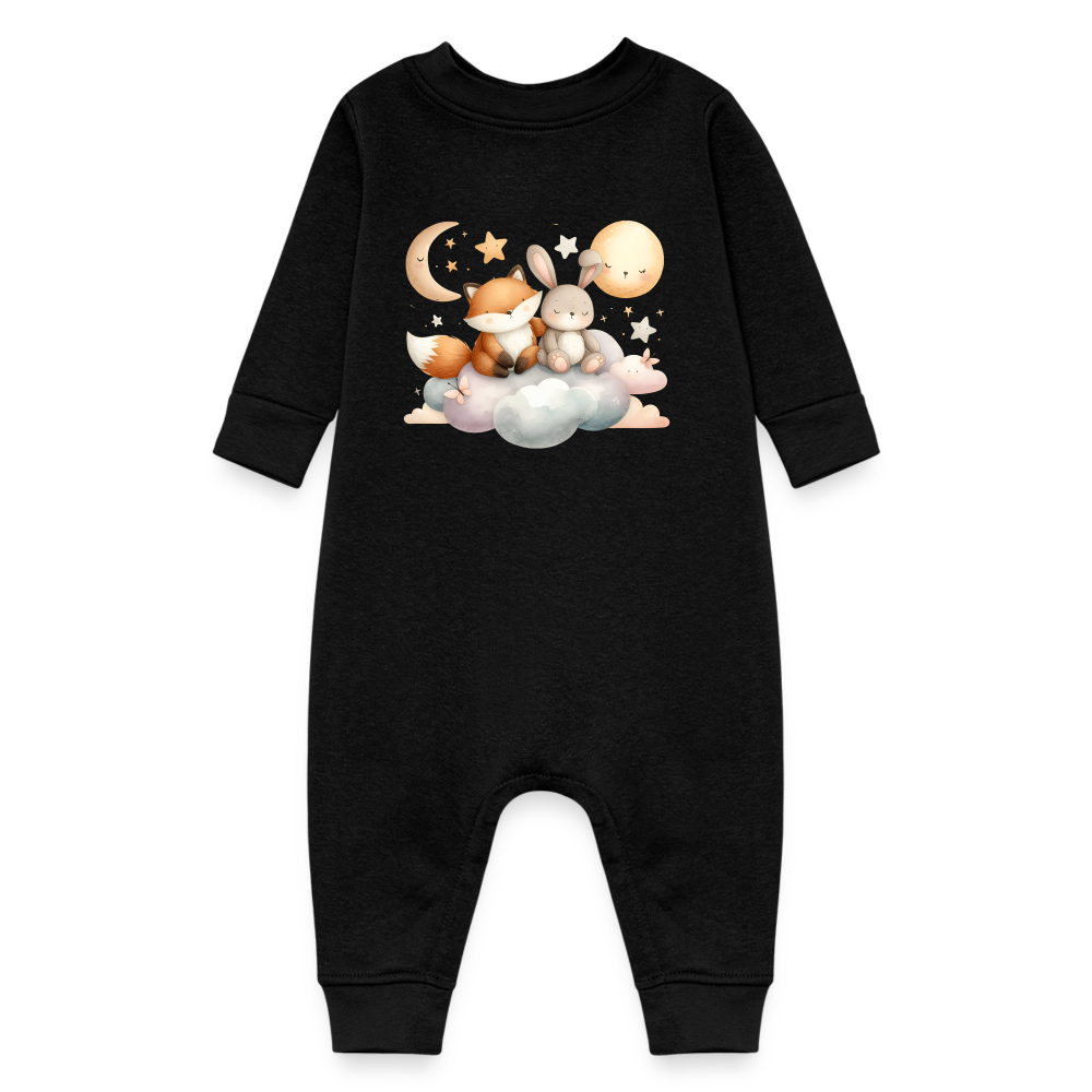 Baby Fleece One Piece - black