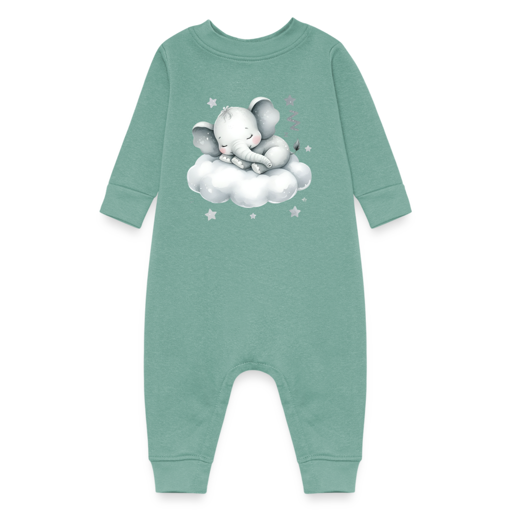 Baby Fleece One Piece - saltwater