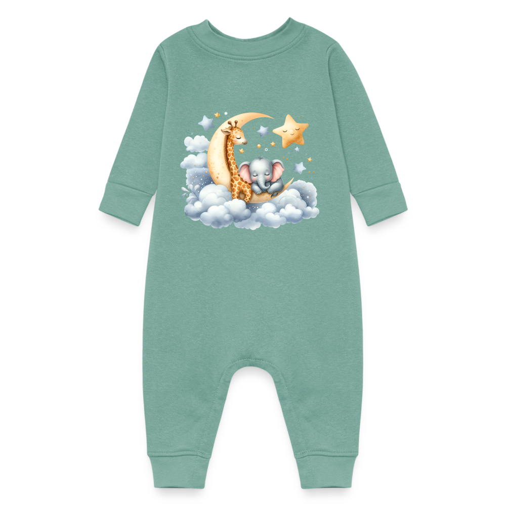 Baby Fleece One Piece - saltwater