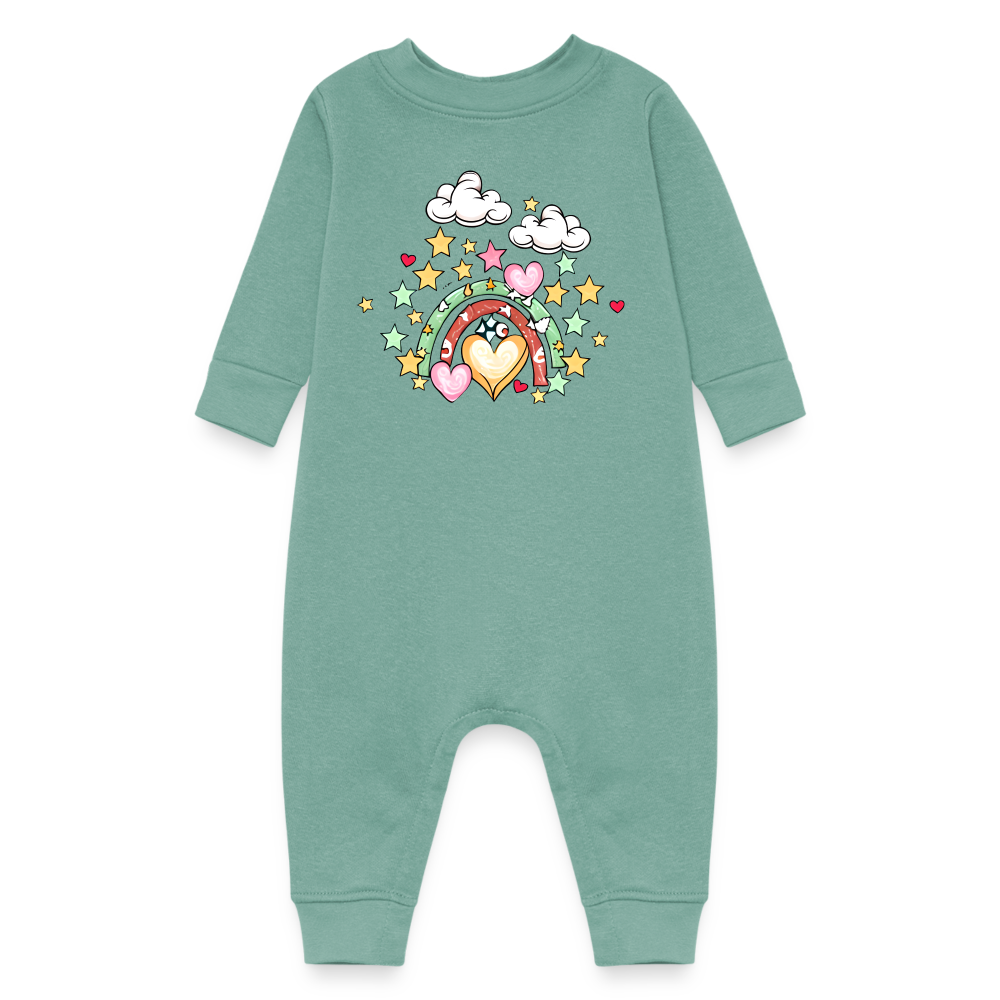 Baby Fleece One Piece - saltwater