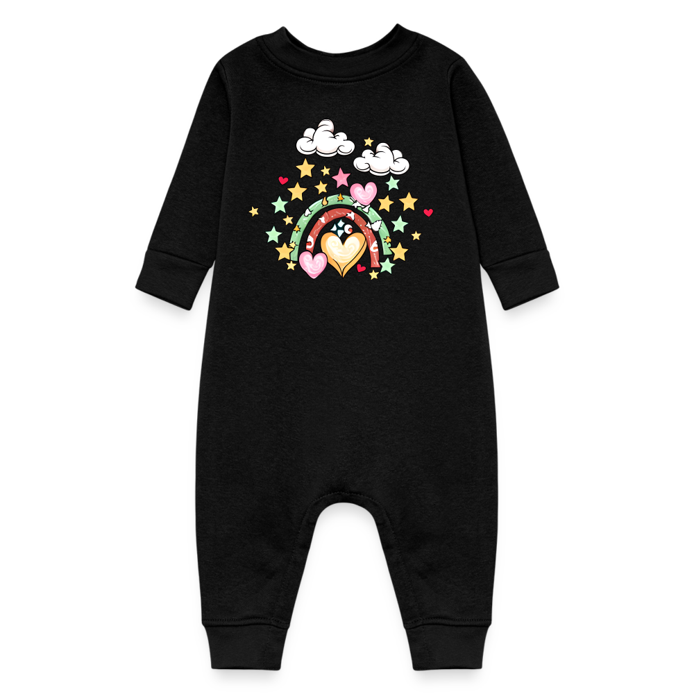 Baby Fleece One Piece - black