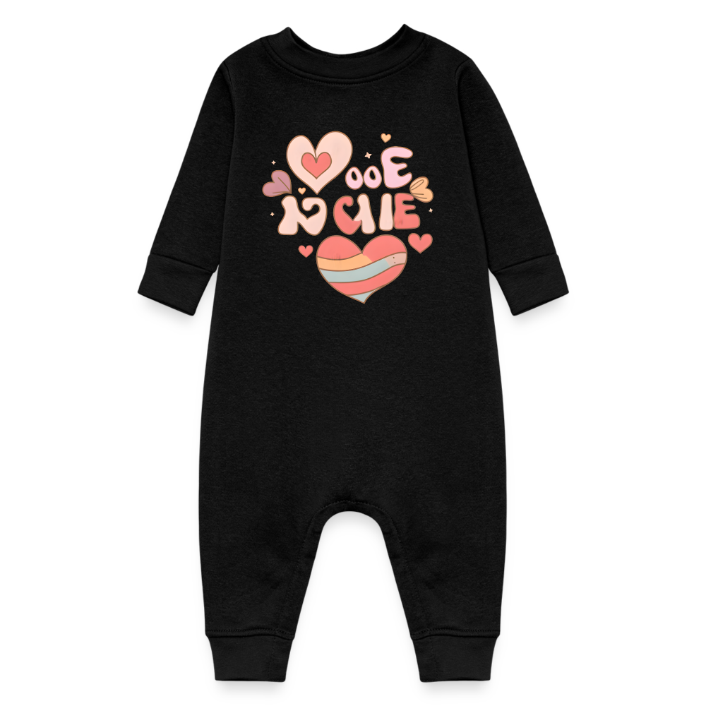 Baby Fleece One Piece - black