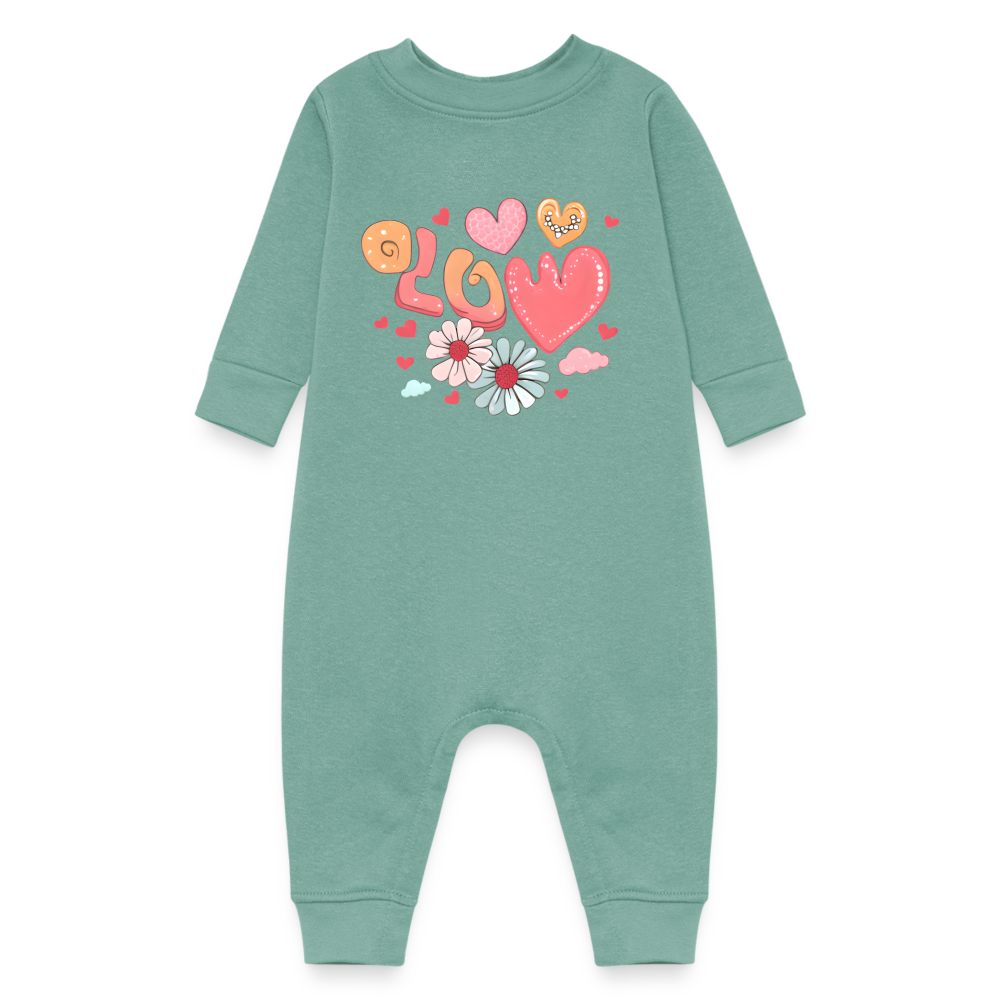 Baby Fleece One Piece - saltwater