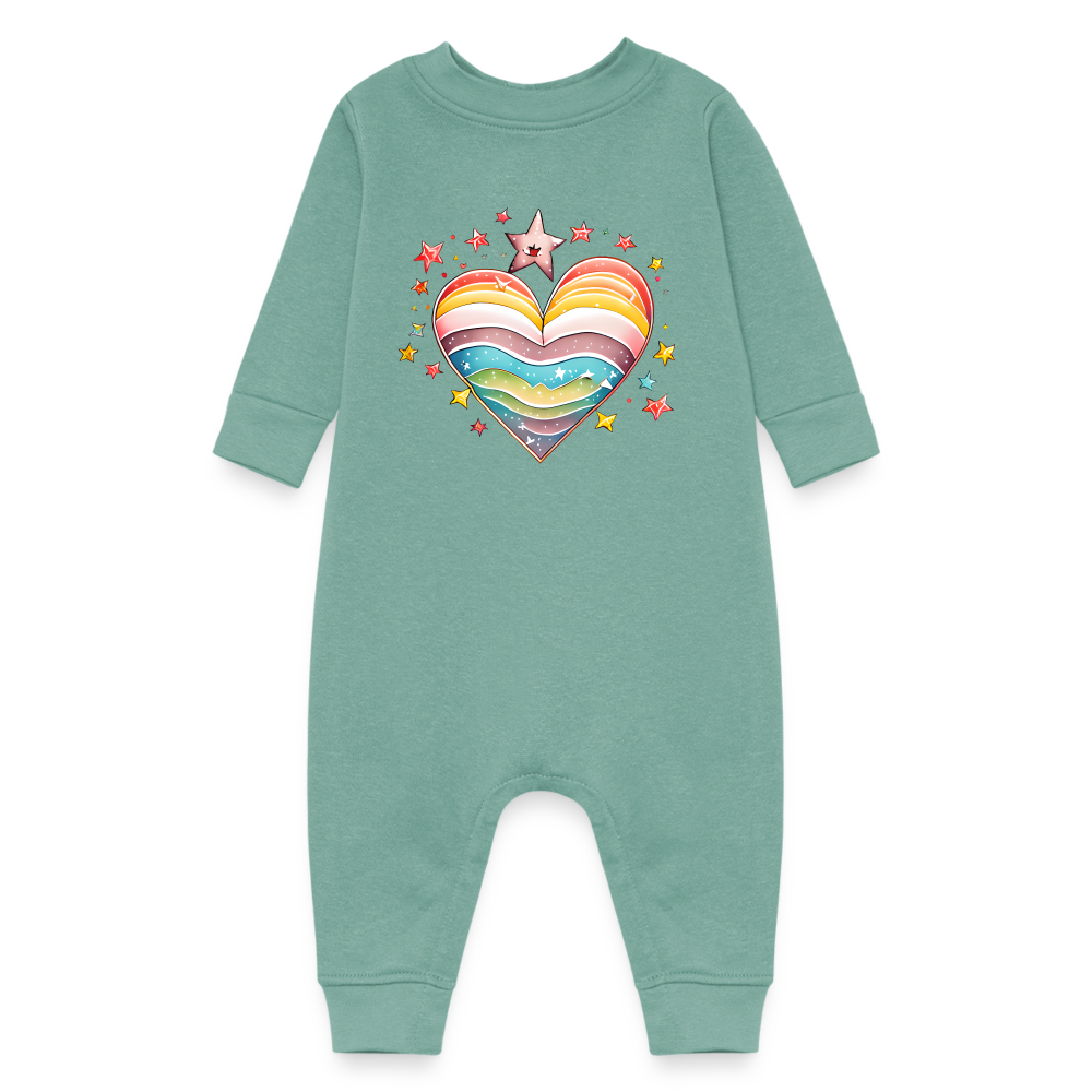 Baby Fleece One Piece - saltwater