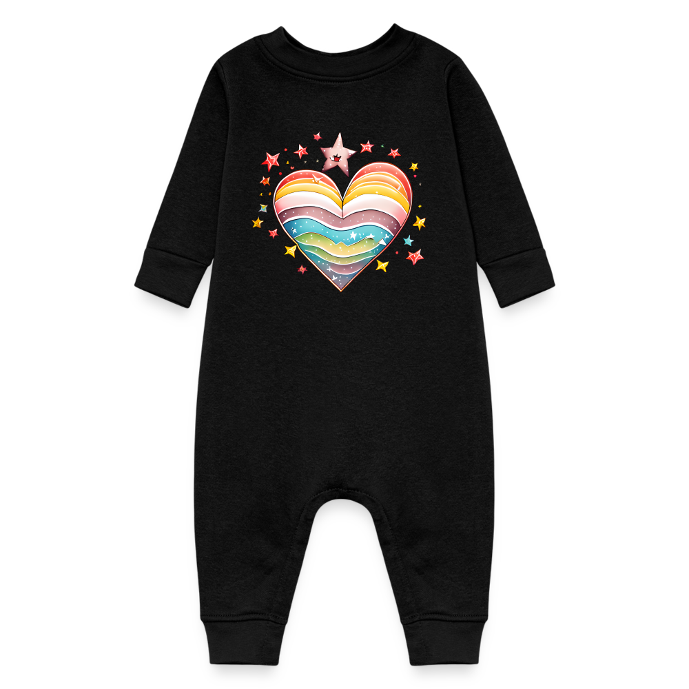 Baby Fleece One Piece - black