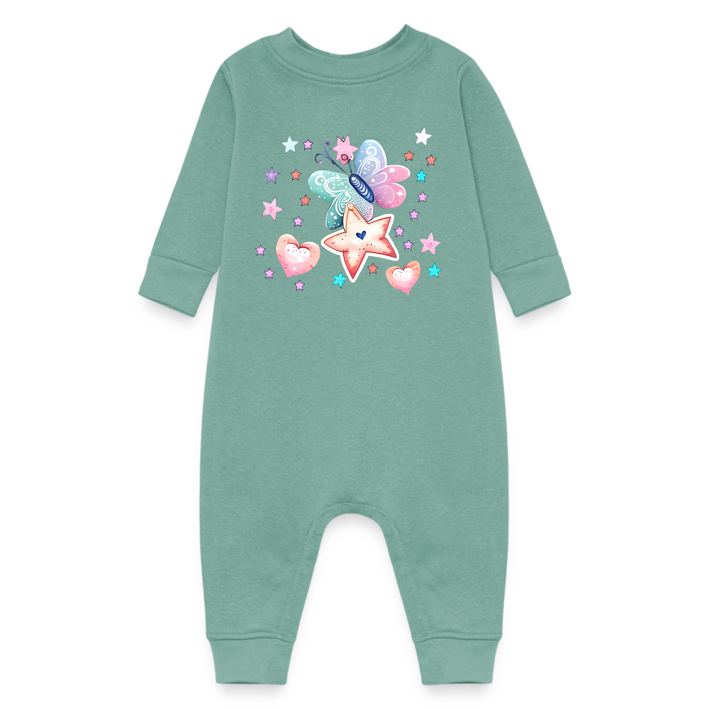 Baby Fleece One Piece - saltwater