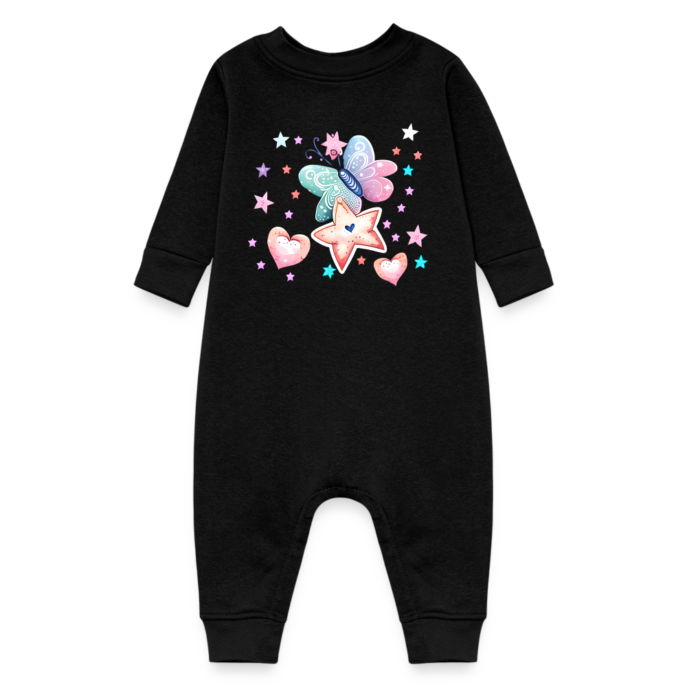 Baby Fleece One Piece - black