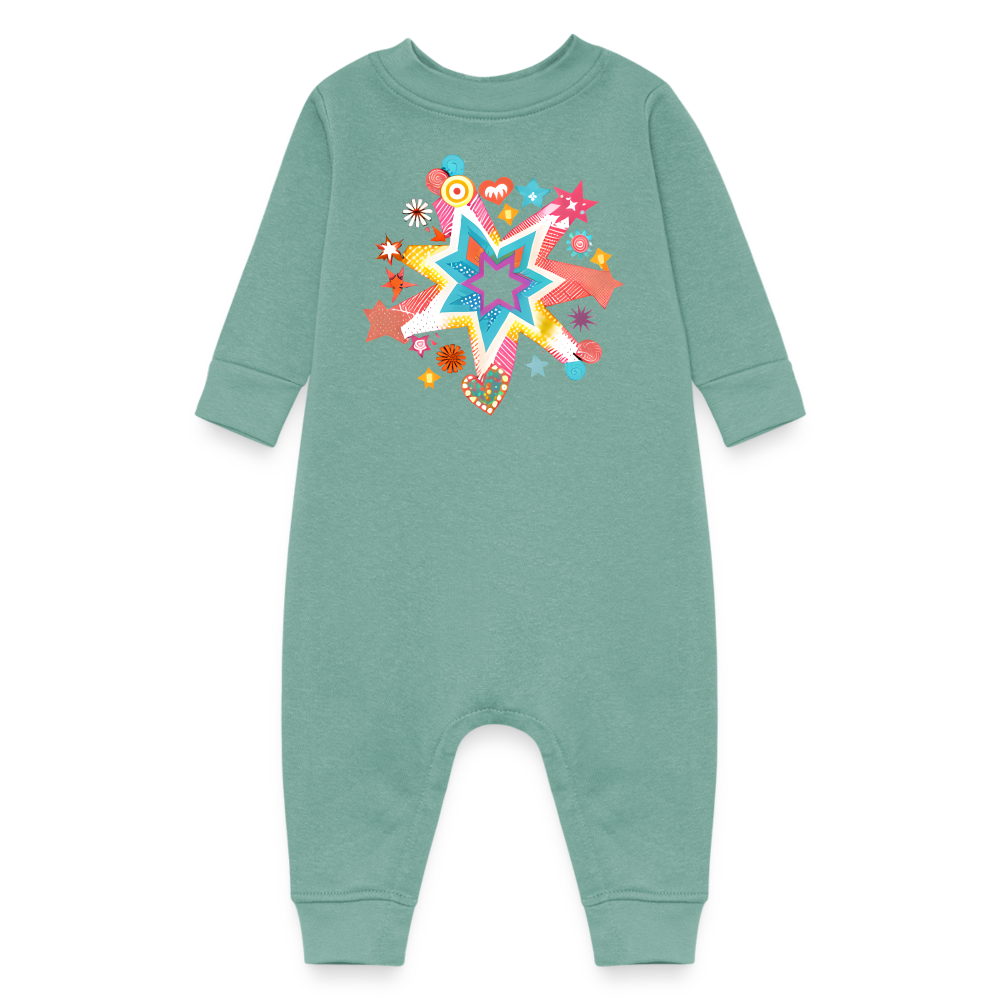 Baby Fleece One Piece - saltwater