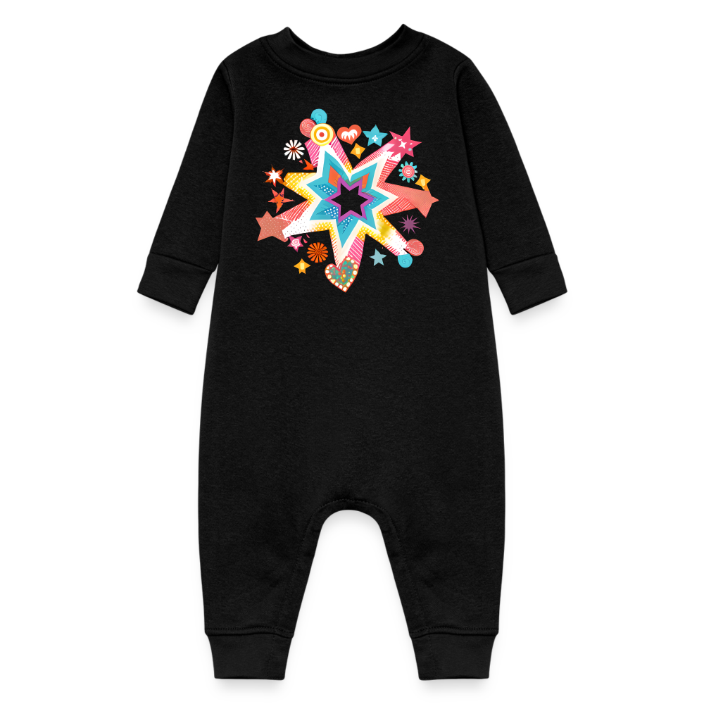 Baby Fleece One Piece - black