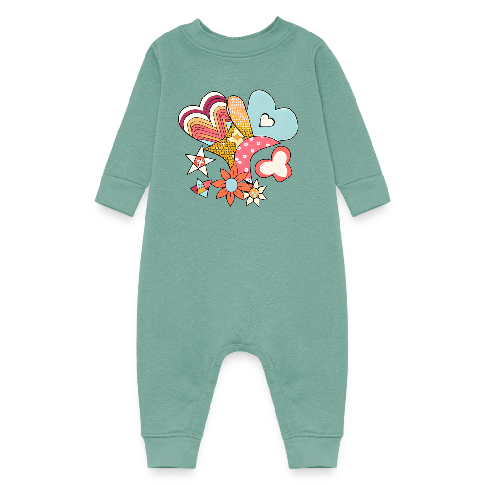 Baby Fleece One Piece - saltwater