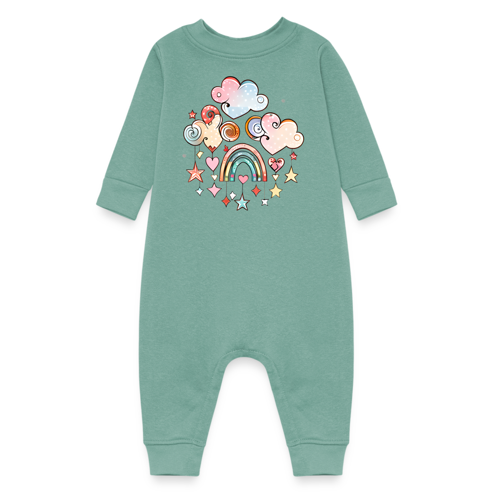 Baby Fleece One Piece - saltwater