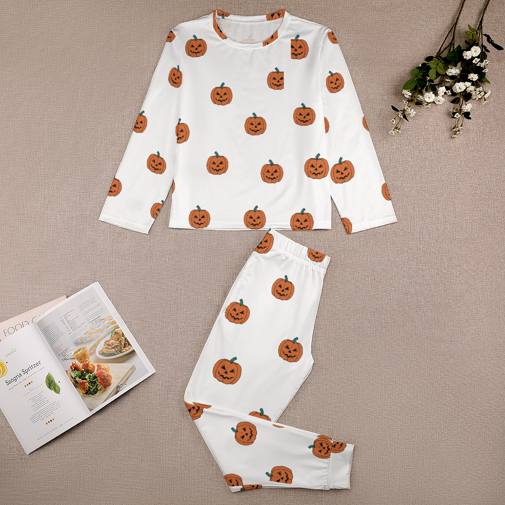 Toddler & Children's Pajama Suit Halloween Pumpkins - Limited Edition